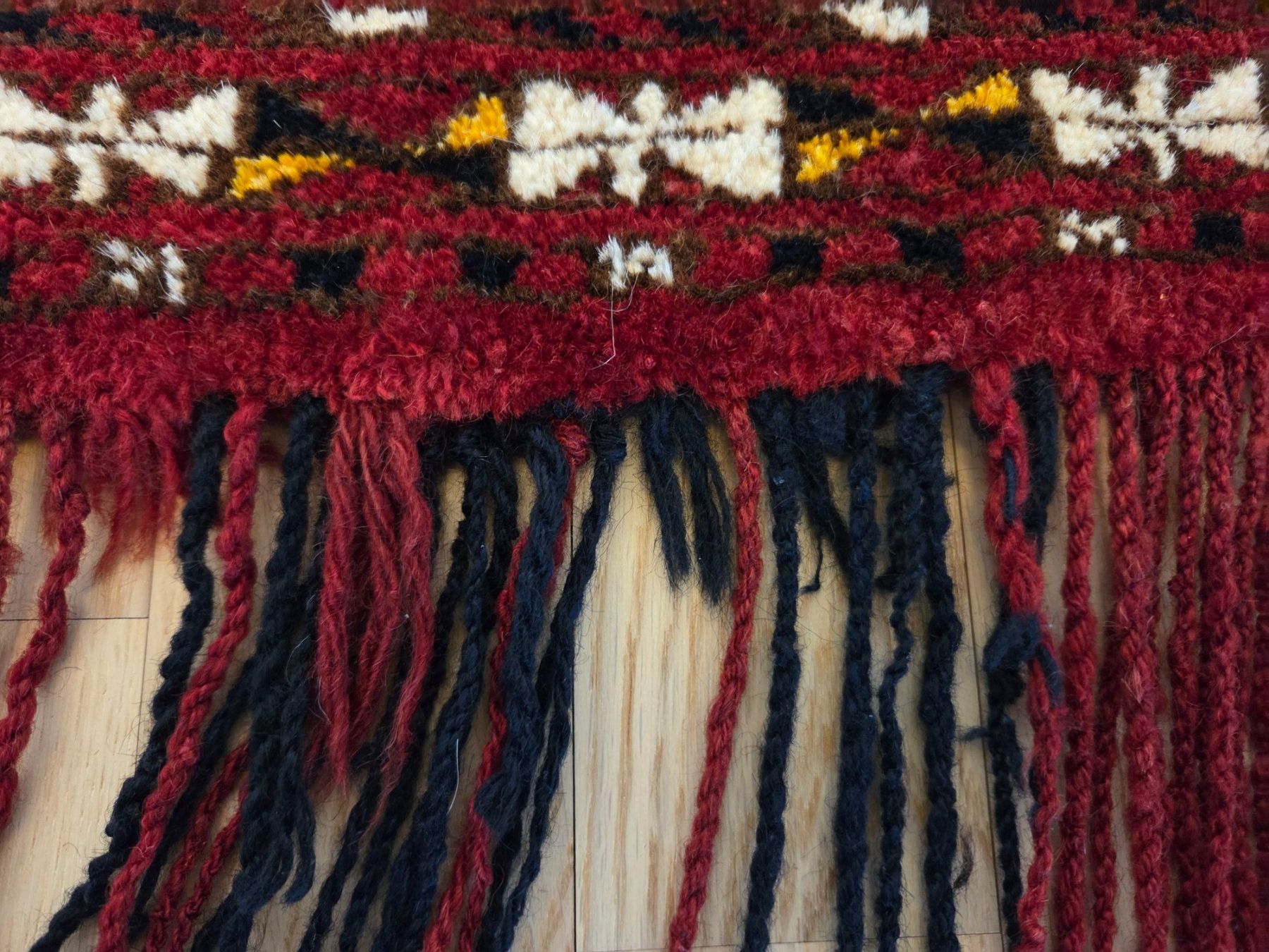 Tappeti: Wand-Orientteppich, Rot, mit Fransen mit Zertifikat SOV – Usato da Münchenbuchsee venduto da mon_9lgh 3