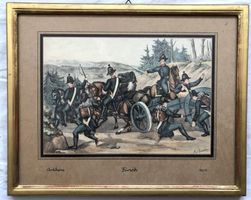 Albert v. Escher (1833-1905) - Lichtdruck - "Artillerie/ZH"