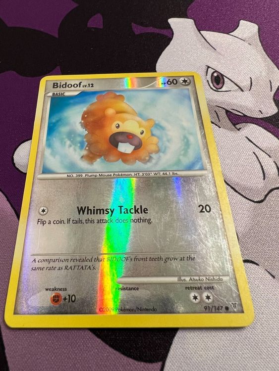 Bidoof Lv.12 (SV 91) / Pokemon Reverse Holo Kaufen auf Ricardo