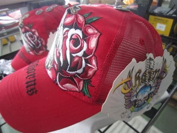 Copricapi, berretti & cappellini: Thorns Cap Kreuz in rot – Nuovo e nell'imballaggio originale da Necker venduto da liq24 1