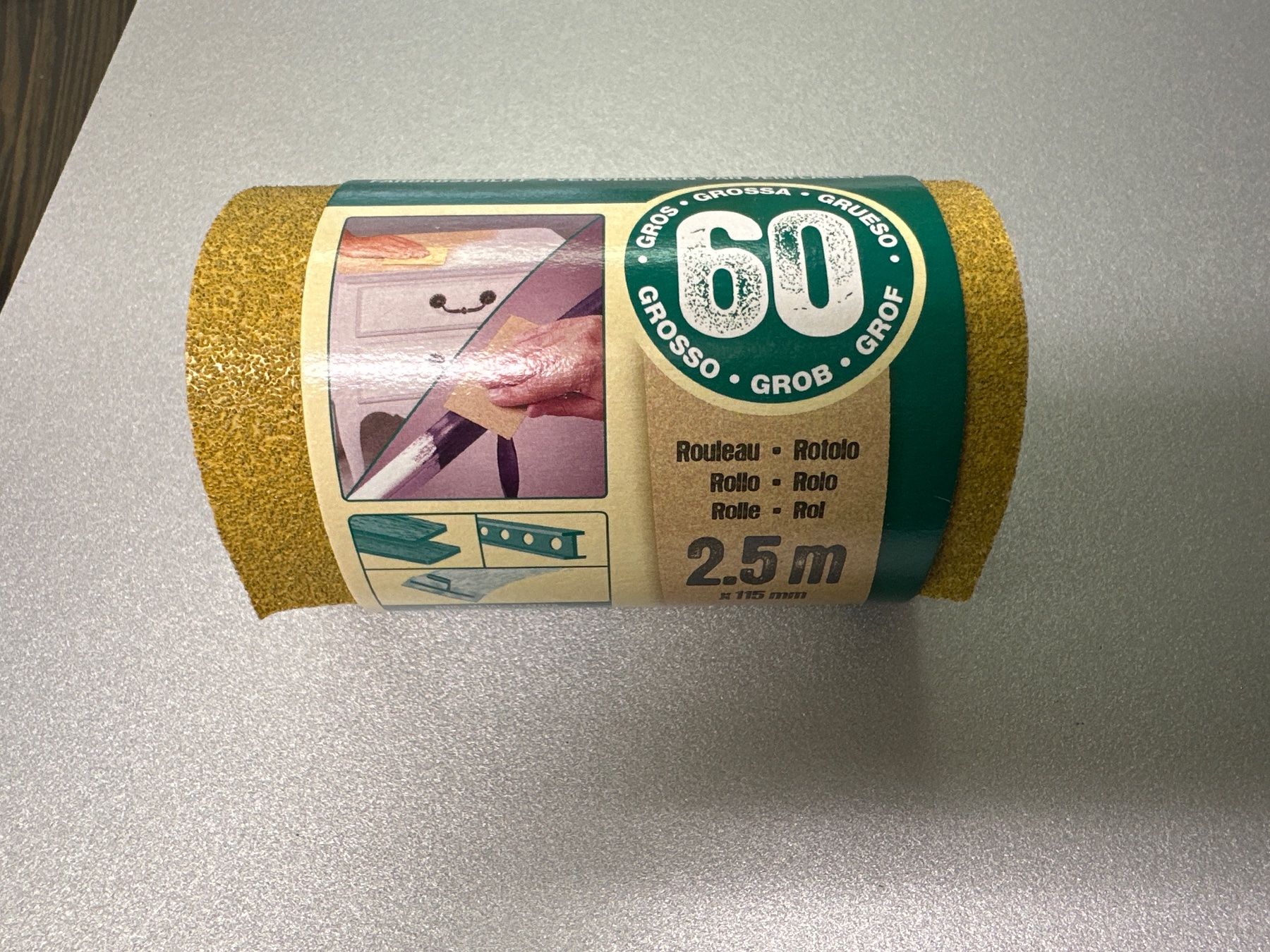 Smerigliatrici & Lucidatrici: neues Schleifpapier P60, 2.5mx115mm – Nuovo e nell'imballaggio originale da Necker venduto da liq24