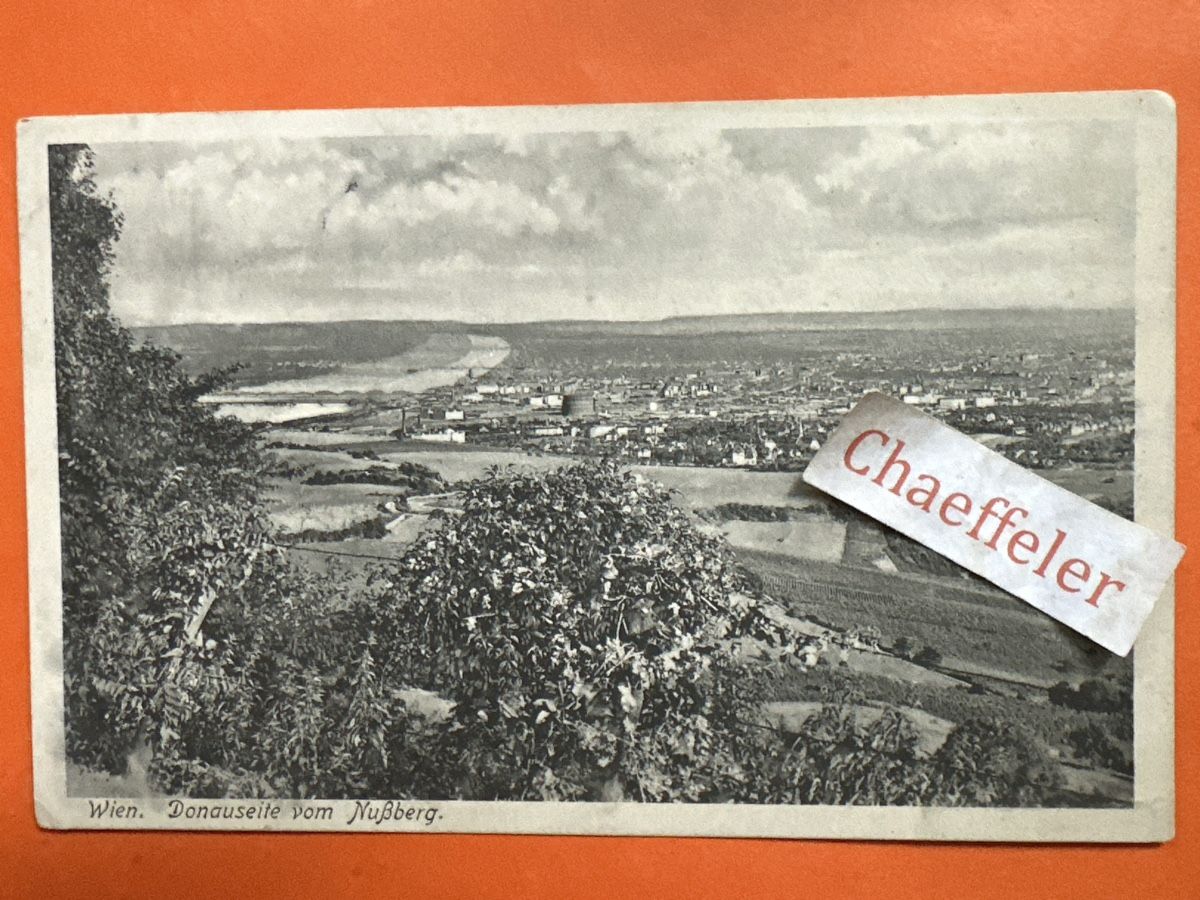 Ansichtskarten: 1926 Wien Donauseite vom NuBberg – Gebraucht aus Zürich von Chaeffeler