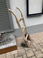 Antiker Holz Sackkarren, Shabby Chic, Garten Deko Landhaus