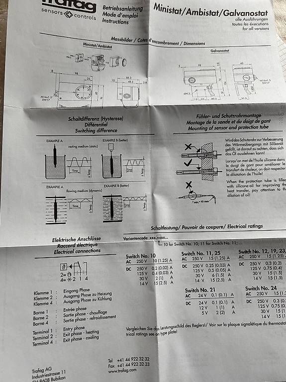 Misurare: Trafag thermostat température – Nuovo e nell'imballaggio originale da Neuchâtel venduto da zib_lzs8 4