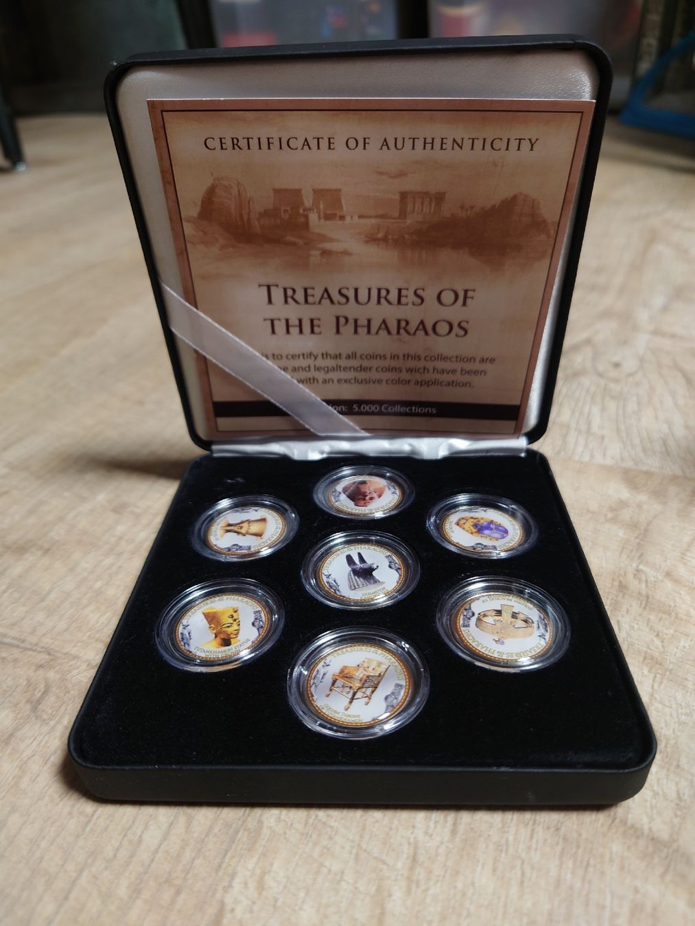 Tutti le monete: Collection de pièces trésor des pharaons – Nuovo e nell'imballaggio originale da Domdidier venduto da morgs01