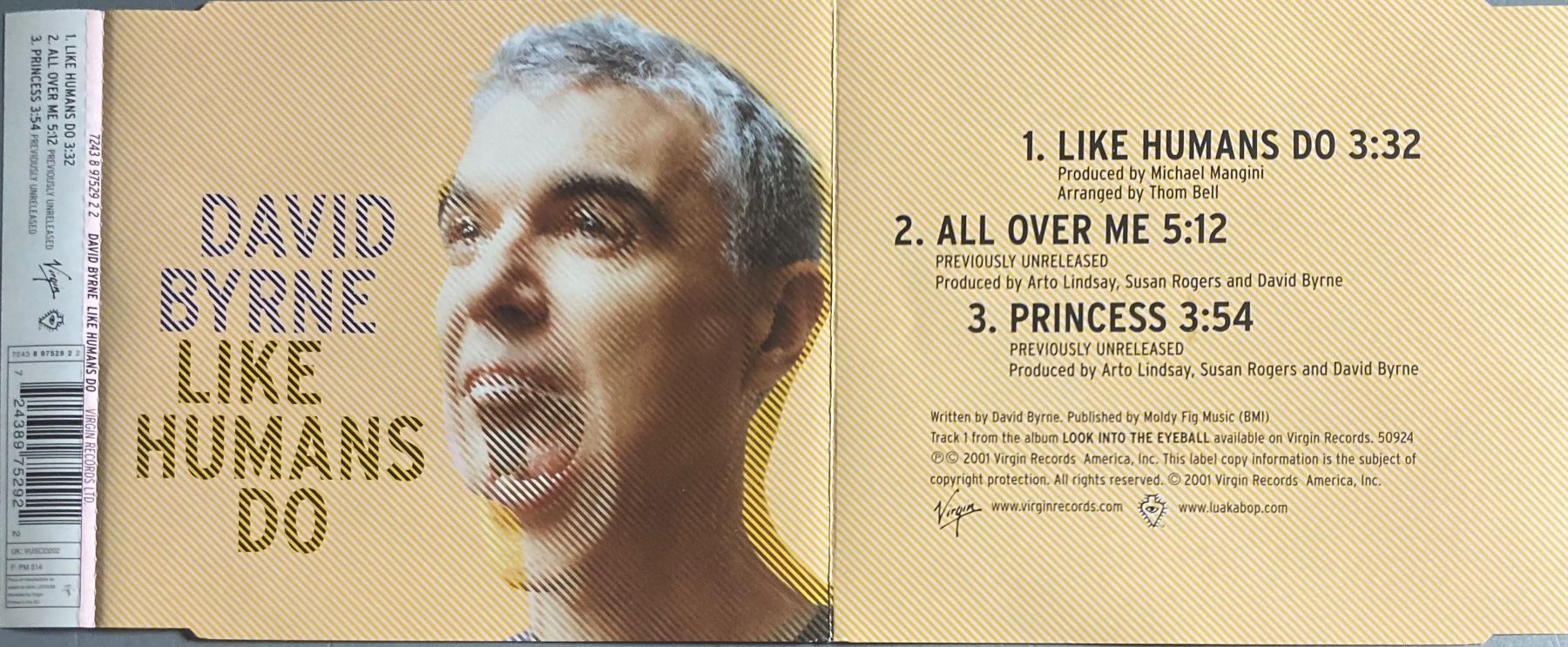 CD: DAVID BYRNE - LIKE HUMANS DO – Usato da Poliez-Pittet venduto da Newtown-Records