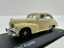Opel Kapitän 1:43, inkl. Acrylbox, limitiert, MINICHAMPS
