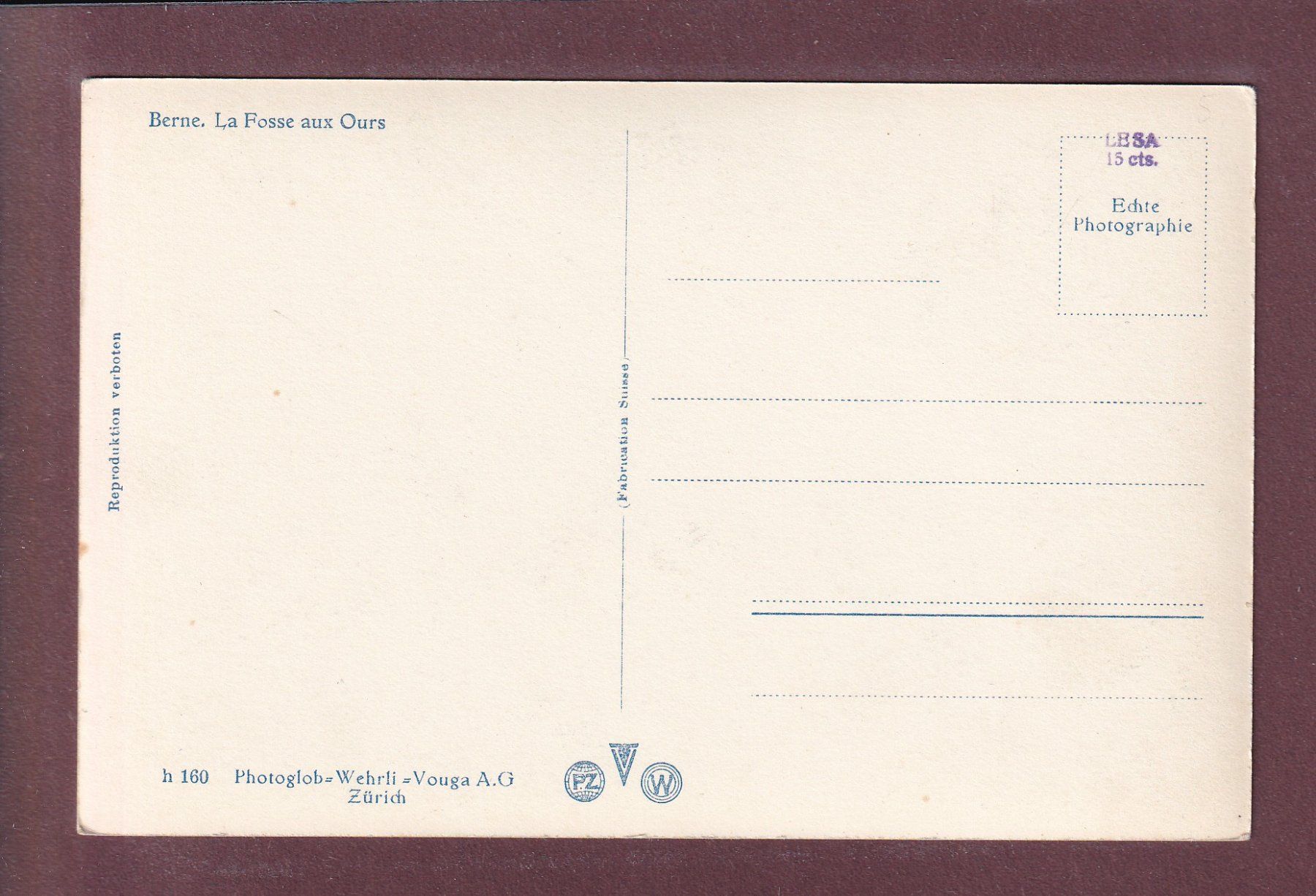Cartes postales: BERN - Bärengraben – D'occasion à Pully par nicecards 1