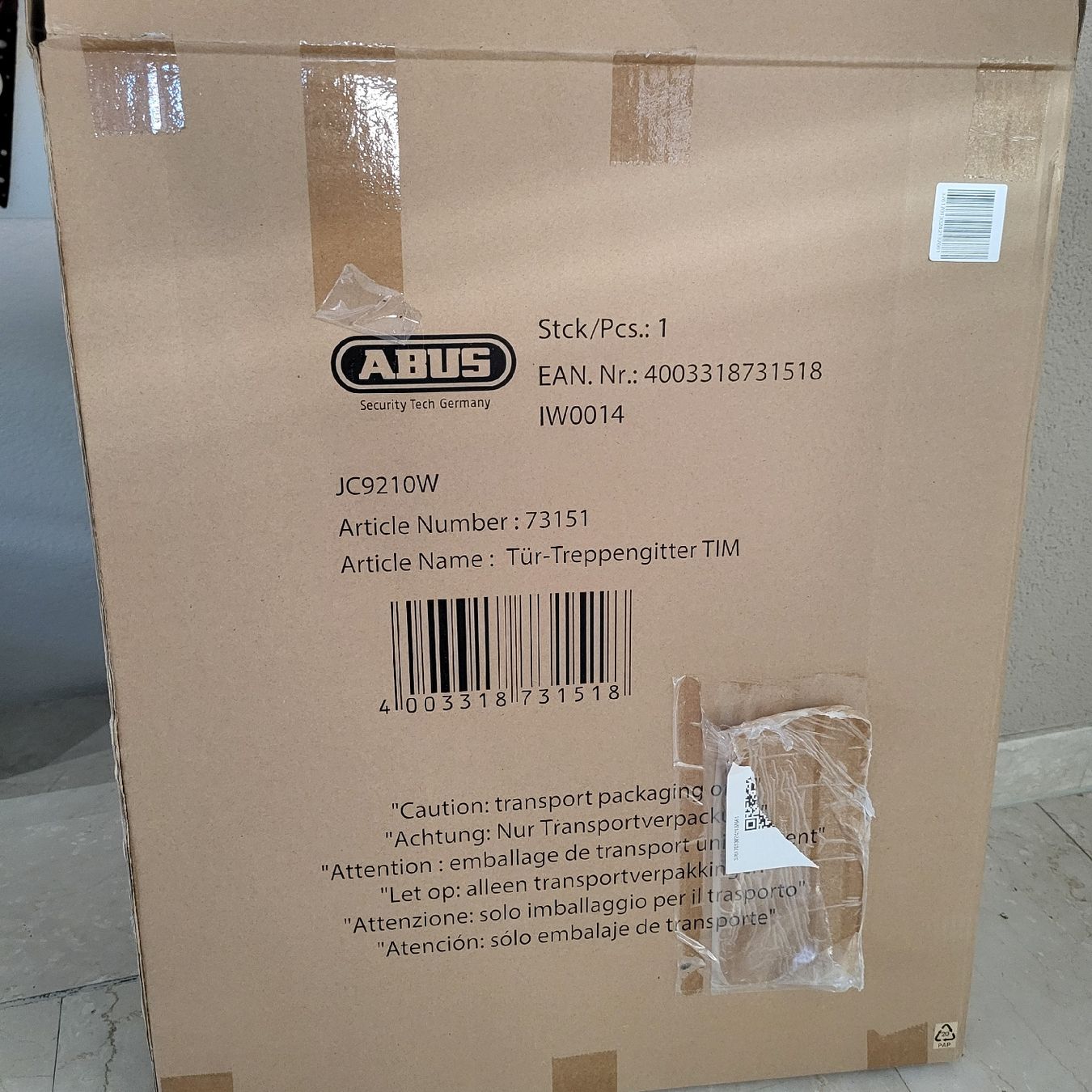 Sécurité: Abus Treppengitter "Tim" neu! Absperrgitter – Neuf avec emballage d'origine à Wangen ZH par Macle 2