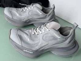 BALENCIAGA Circuit Grau Leder Mesh Rubber Low Top Sneaker 43