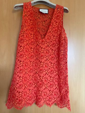 Gucci Top, Grösse 38, Orange Spitze - Sommer Must-have!