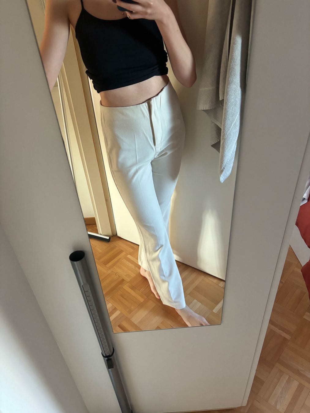 Zara Hosen: White suit pants Zara 38 – Neu (gemäss Beschreibung) aus Genève von Bella_909