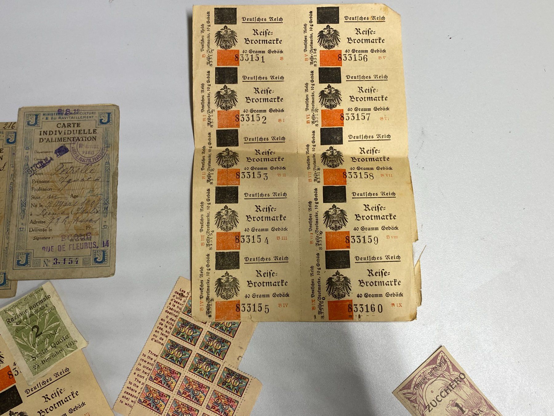 Altre raccolte & rarità: LOT Rationierungskarten AUSLAND /// E667 – Usato da Bern venduto da JMsoehne1987 6