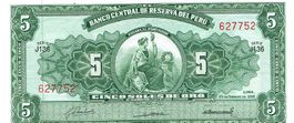 Peru 5 Soles de Oro 1968 P-83 UNZ