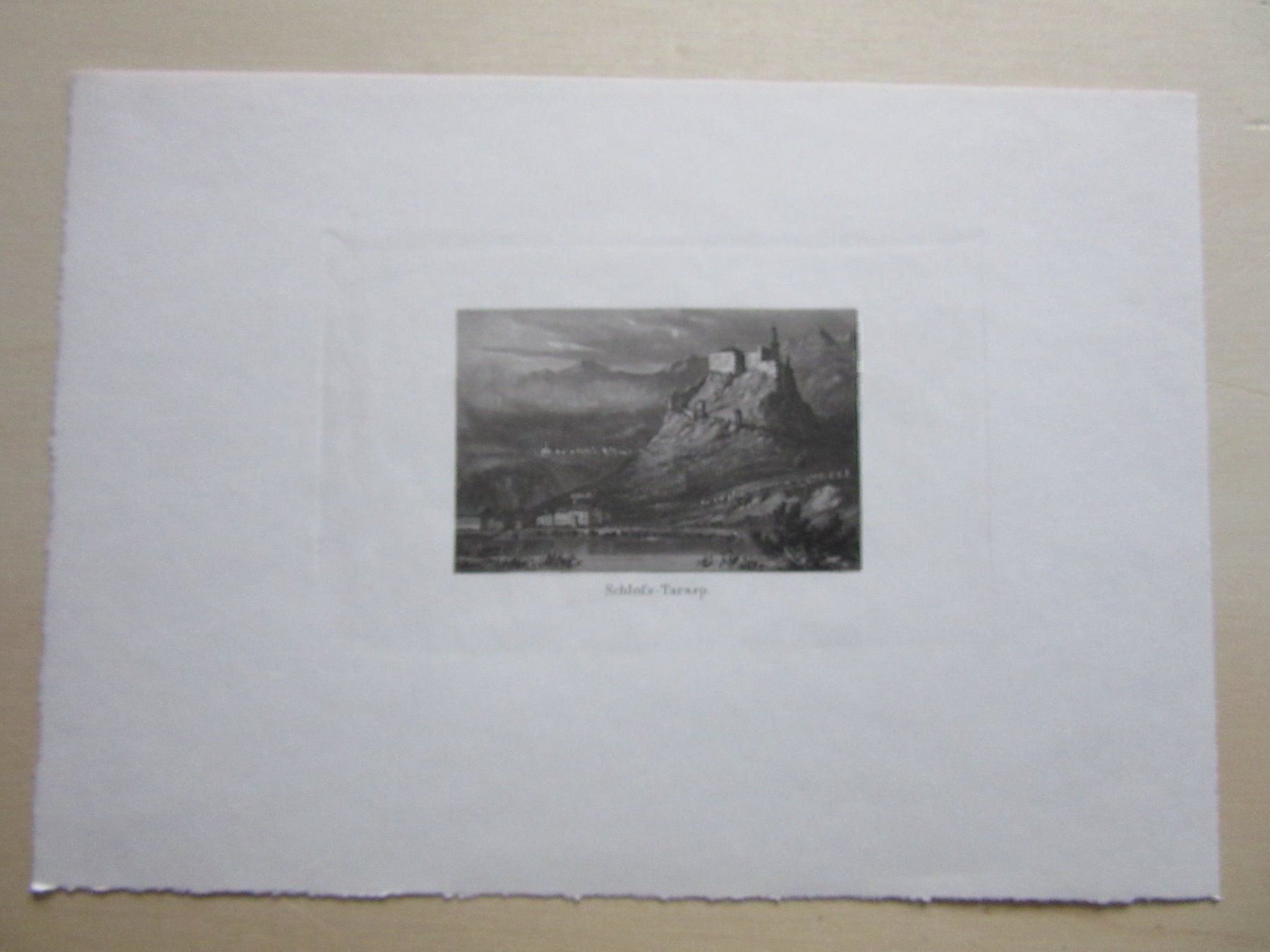 Stiche: SCHLOSS TARASP AQUATINTA – Gebraucht aus Gersau von grafik-kunst 1