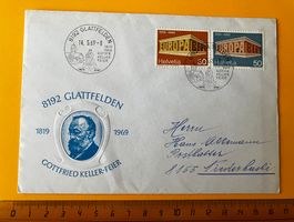 Sonderbrief 1969 Glattfelden Gottfried Keller-Feier