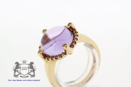 Amethyst Brillant Ring in 18K Rosegold *S367