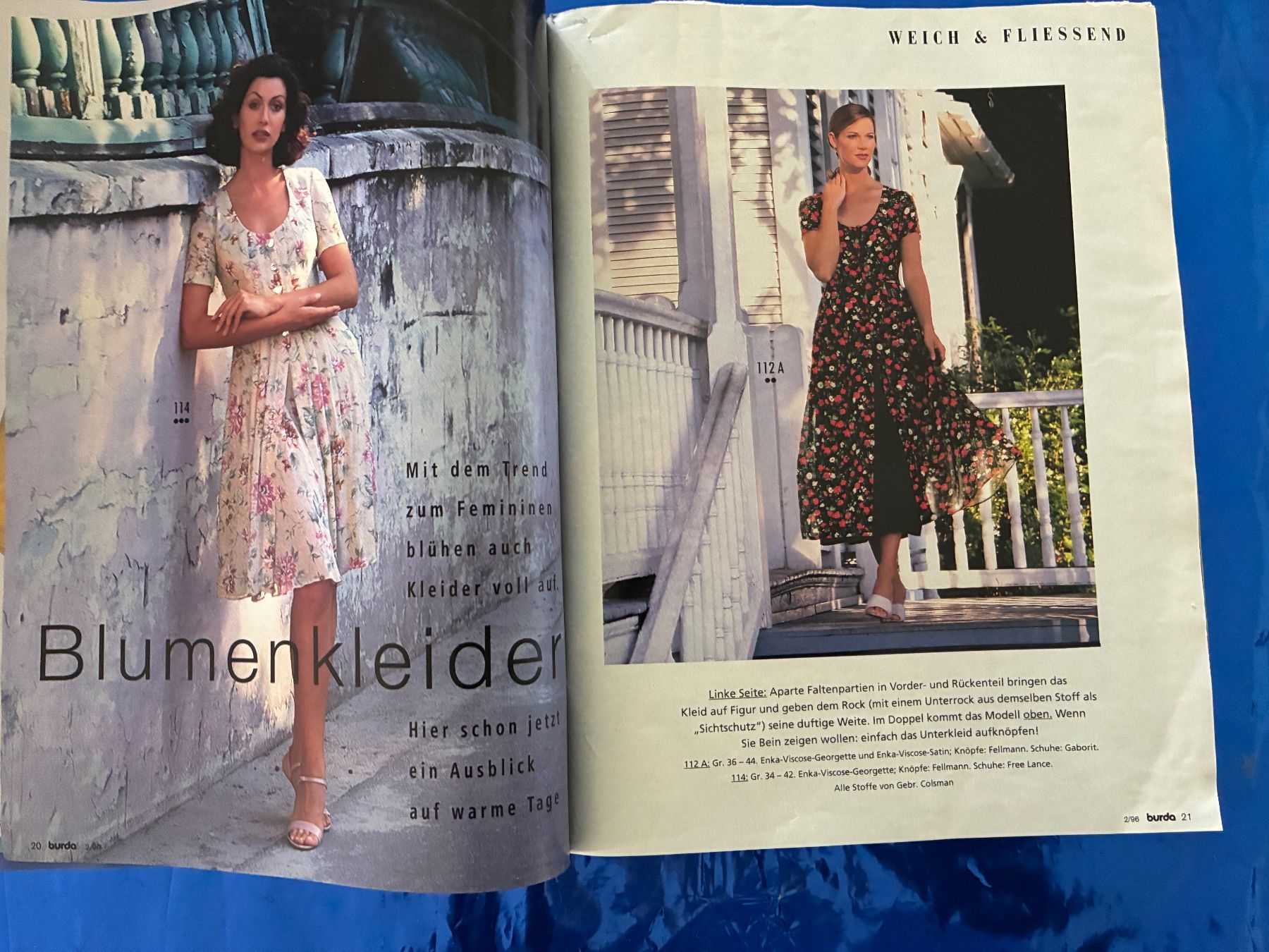 Cartamodelli: Burda Moden 1996 Nähen Schnittmuster Design – Usato da Aarwangen venduto da nemkin61 8