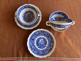 Mason's Vista Suppentassen mit Unterteller VINTAGE 🌟