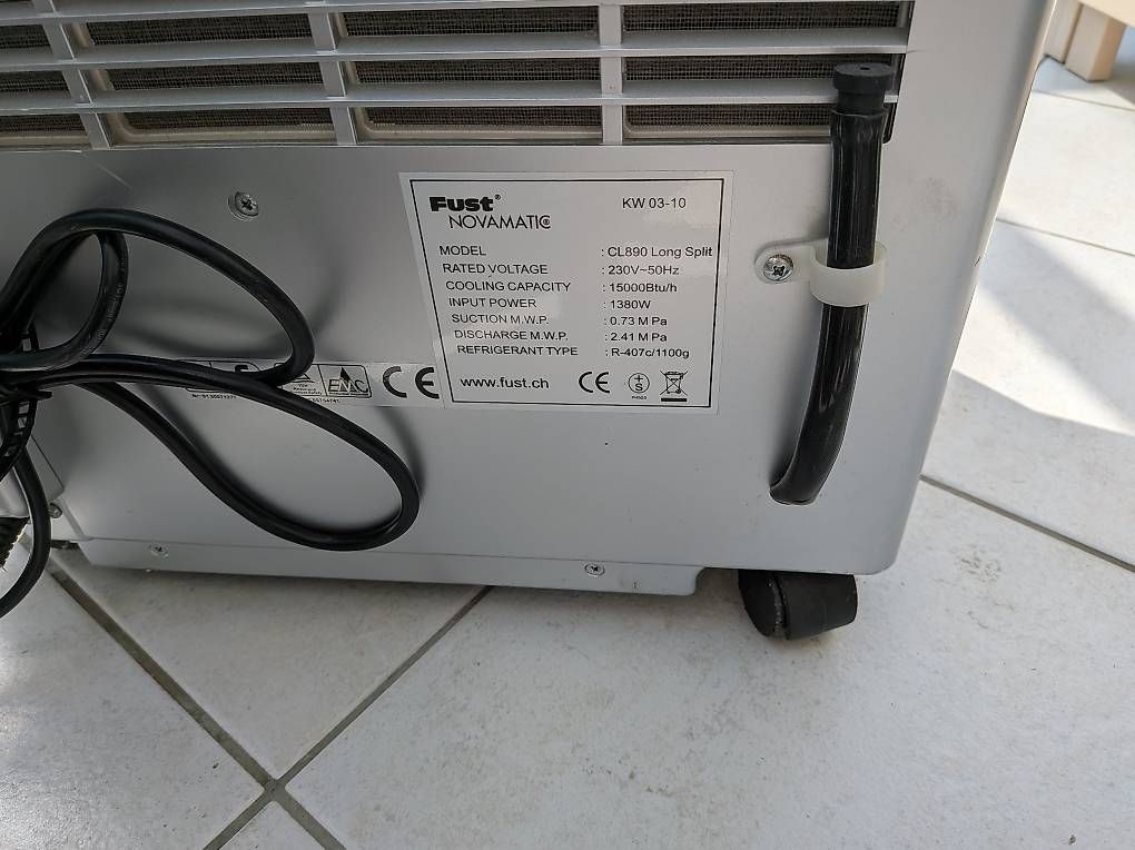 Novamatic Condizionatori: Novomatic CL890 Long Split Klima – Usato da Worblaufen venduto da Gohst1 3