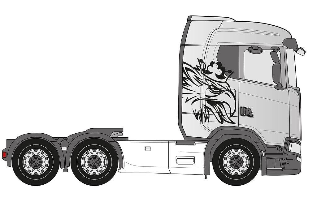 Sticker: Scania Adler Kleber Set – Usato da Eschlikon TG venduto da Woodli