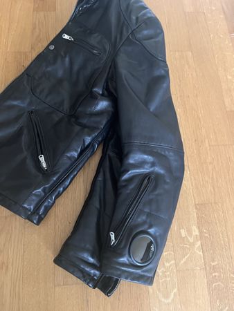 C.P. Company Lederjacke schwarz, Grösse 50