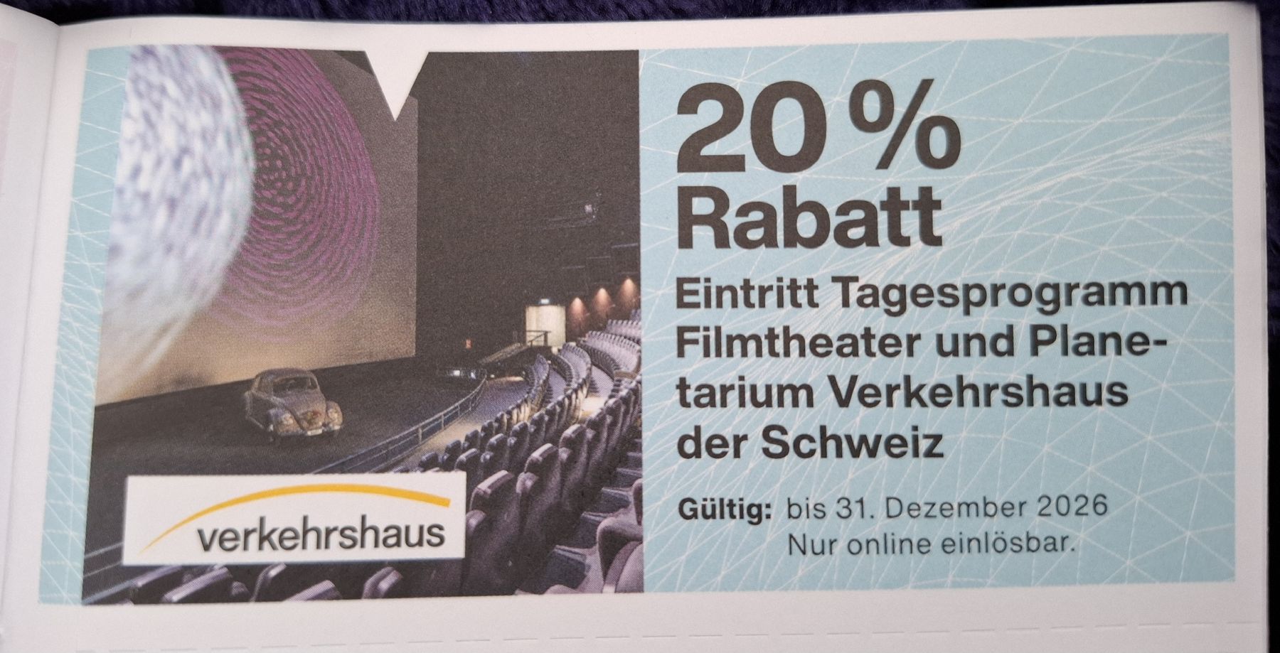 Buoni: 20% Rabatt! Verkehrshaus Luzern - Tagesprogramm Ticket – Nuovo e nell'imballaggio originale da Rotkreuz venduto da PrelovedPicks