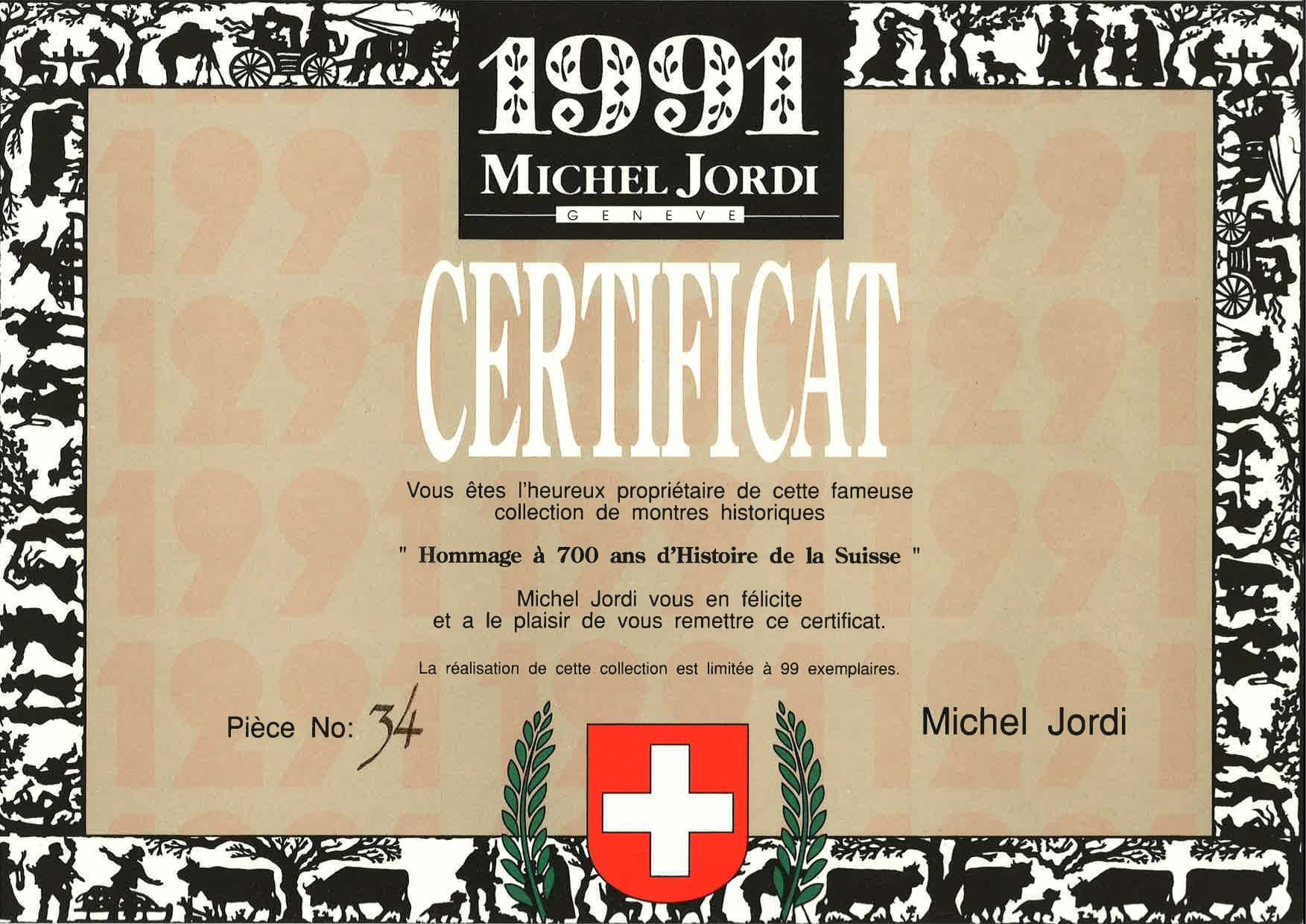 Michel Jordi Orologi: Michel Jordi 1991 Jubiläumskoffer – Nuovo (secondo la descrizione) da Rain venduto da gary777 8