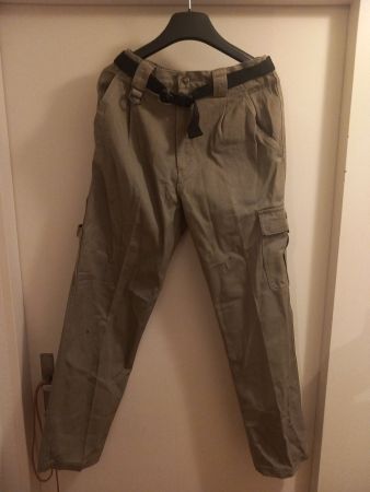CHALET WORK WEAR ARBEITSHOSE S BEIGE | INKLUSIVE GÜRTEL NEU