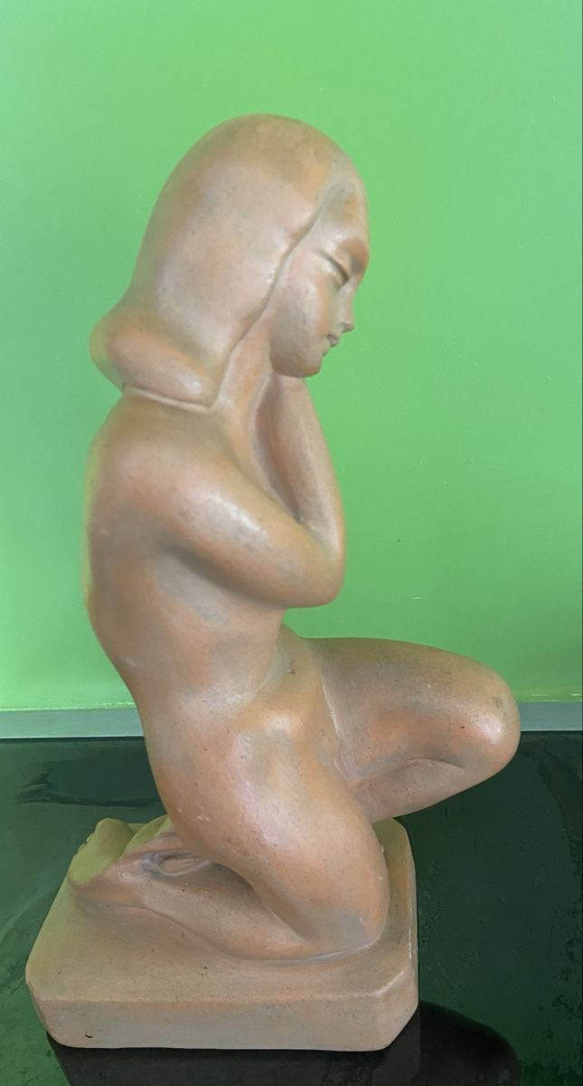Figuren: Keramikfigur Frau – Gebraucht aus Baden von Sarahhedwig 3