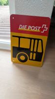 Schönes Postauto Haltestellen Schild *DIE POST PTT*