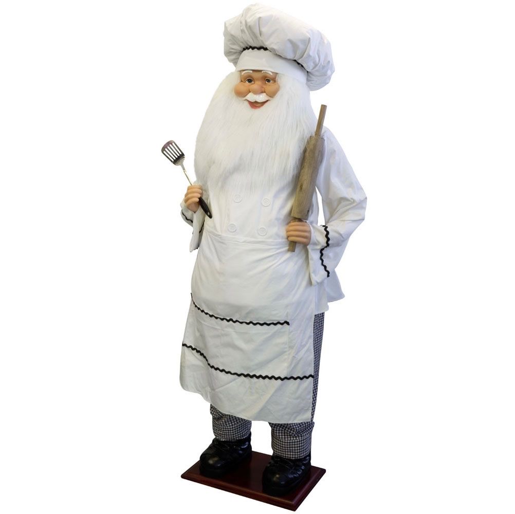 Tutte le decorazioni: LETZTE Dekorations Figur Weihnachtsmann Koch 180cm – Nuovo e nell'imballaggio originale da Basel venduto da Seifehuesli 1