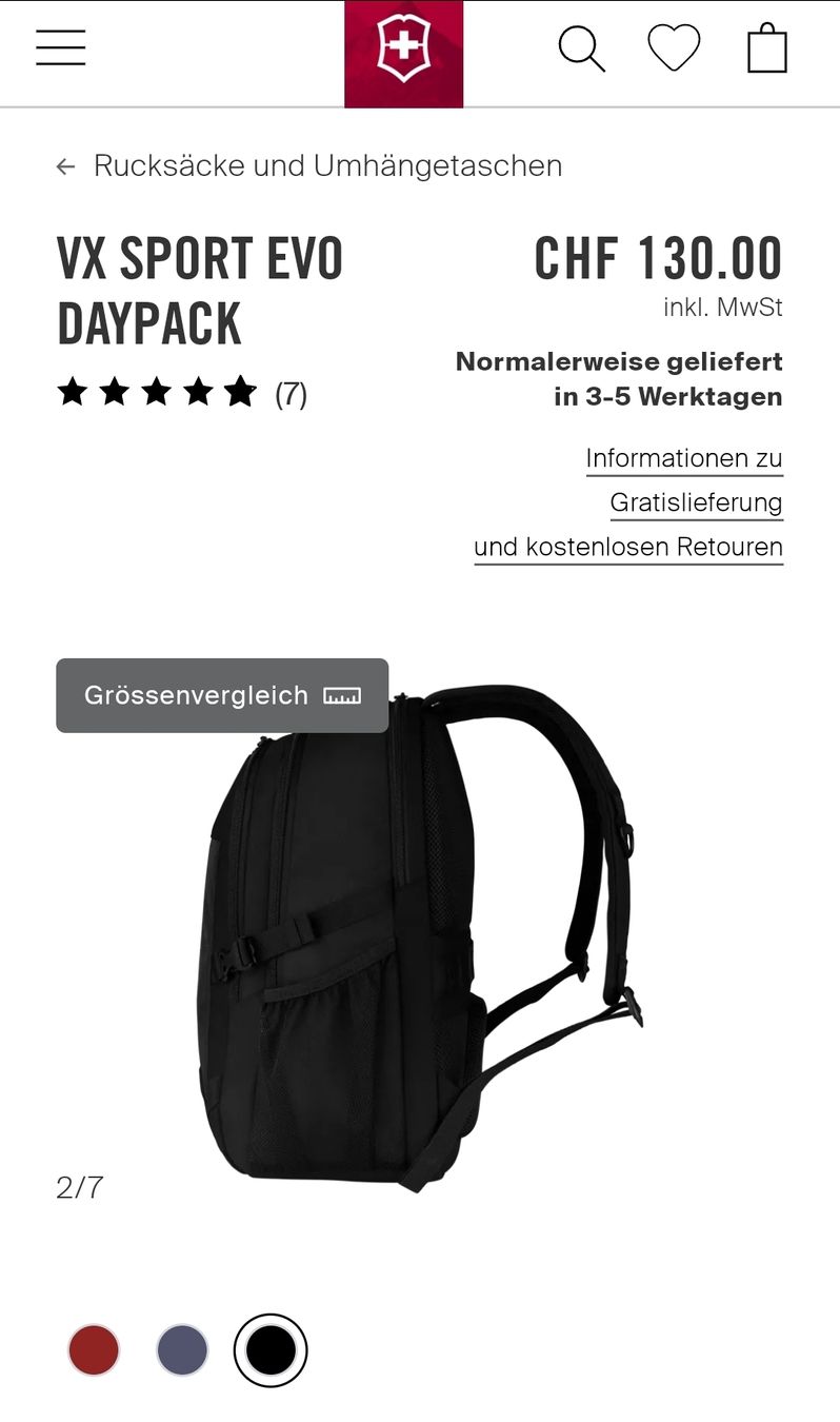 Victorinox Rucksäcke: Victorinox VX Sport Evo Daypack Rucksack – Neu (gemäss Beschreibung) aus Birsfelden von samurai99 9