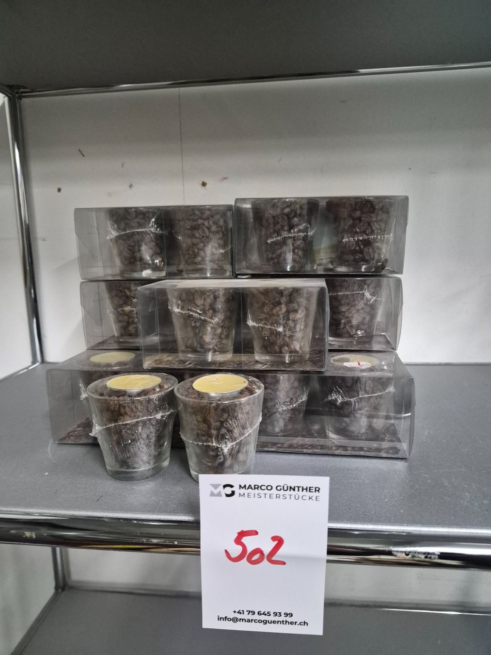 Candele: 502 Posten Teelichter Kaffee aus Liquidation – Nuovo (secondo la descrizione) da Derendingen venduto da Meisterstuecke