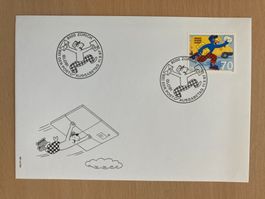 Schweiz 1997 Ersttagsbrief Globi bei der Post