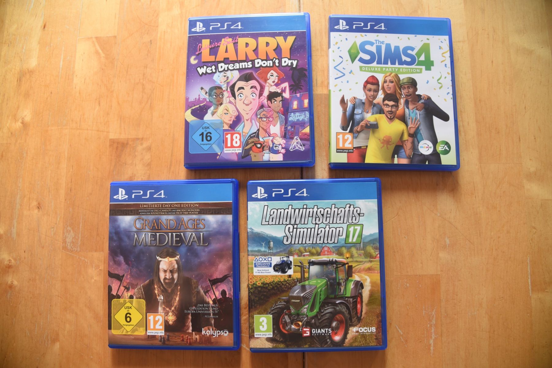 Giochi: Sims4 + Larry + Landw.Sim. 17 + Medieval – Usato da Frenkendorf venduto da gelbeZinnie
