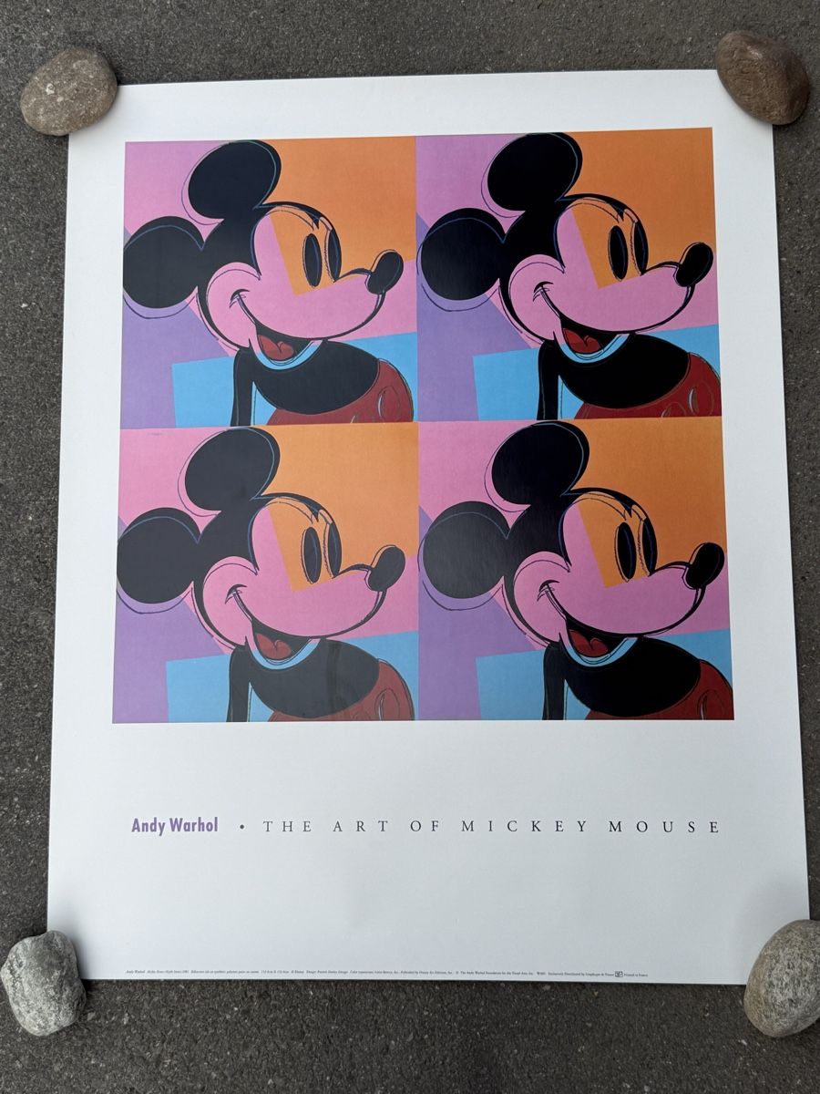Foto & Immagini: Andy Warhol Mickey Mouse 1981 Pop Art Poster – Usato da Konolfingen venduto da petzipetz