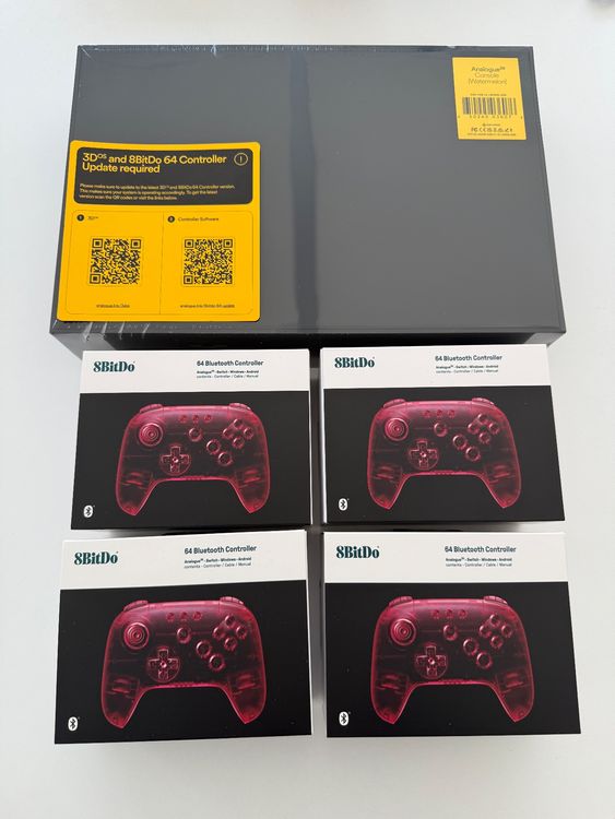 Analogue 3D + 4x 8bitdo N64 Controller (Neu) | Watermelon (Gebraucht ...