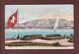 GENEVE - Vue depuis le parc de Mon Repos - 1909