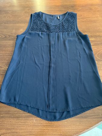 Only- ärmelloses Sommer Top mit Spitze, Gr. 38