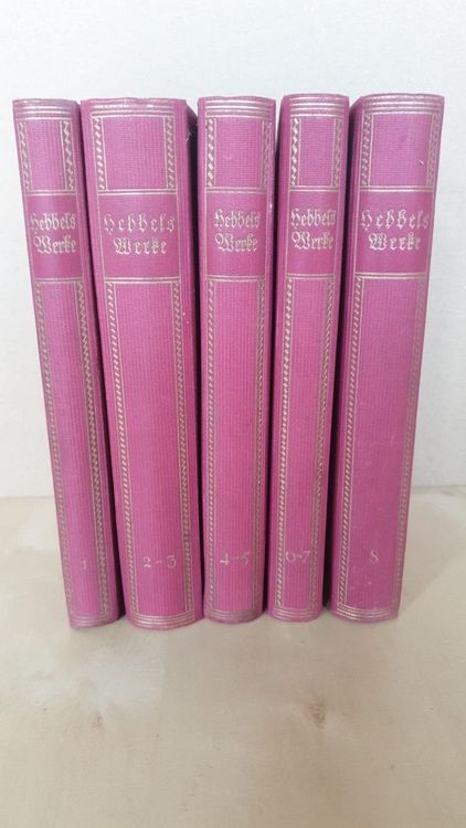 Livres: Hebbels Werke komplette Sammlung, 5 Bücher ca. 1880 – D'occasion à Mauren par lotus_46