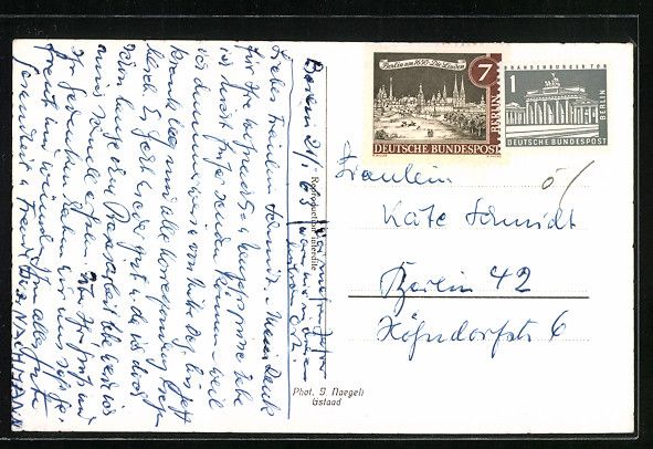 Cartoline postali: Gsteig bei Gstaad, Ortspartie mit Kirche – Usato da Berlin venduto da bartko-reher 1