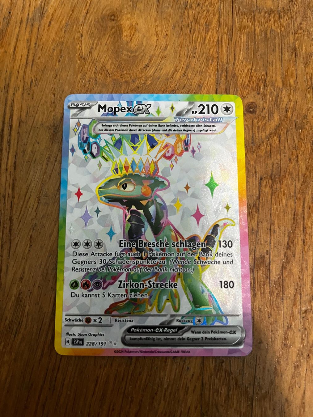 Pokémon Carte collezionabili: Pokémon full art Rainbow Mopex – Nuovo (secondo la descrizione) da Zürich venduto da fri00