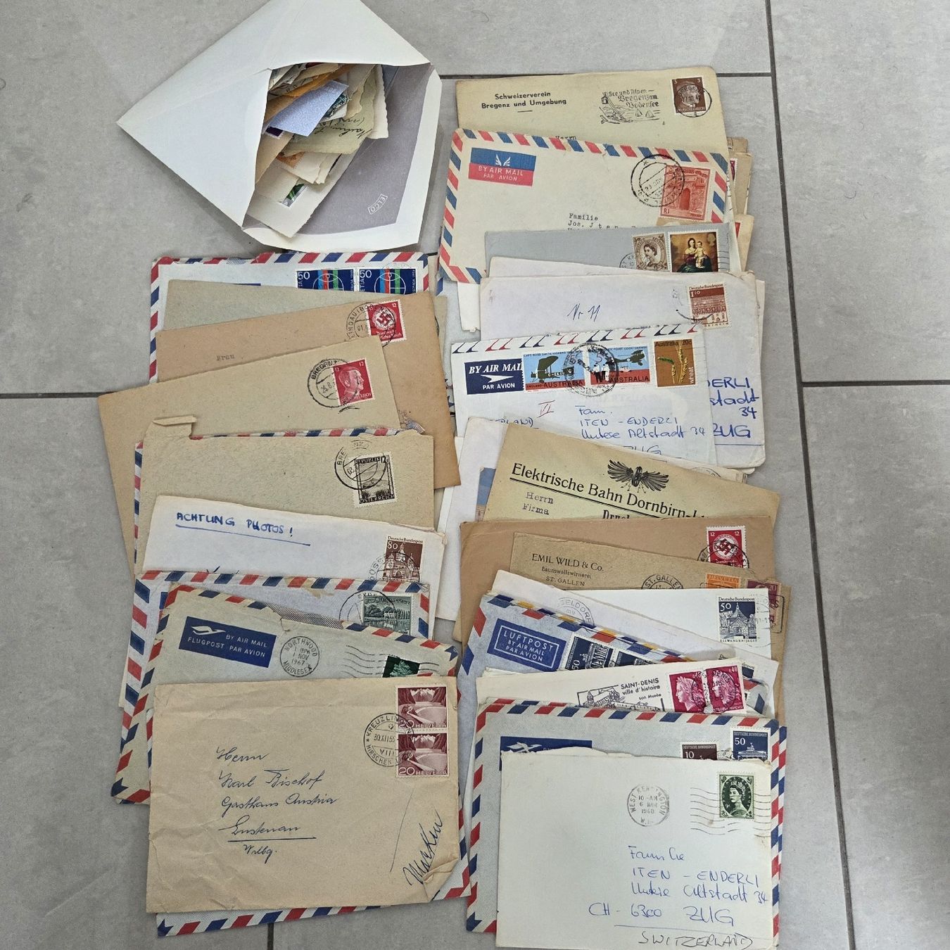 Tutti i francobolli: Alte Briefe, Kuverts mit Briefmarken.. – Usato da Stans venduto da Ducati16