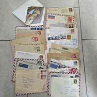 Alte Briefe, Kuverts mit Briefmarken..
