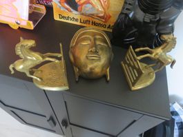 Bücherhalter 🤩 Buchstützen Pferde aus Metall, welche Art?
