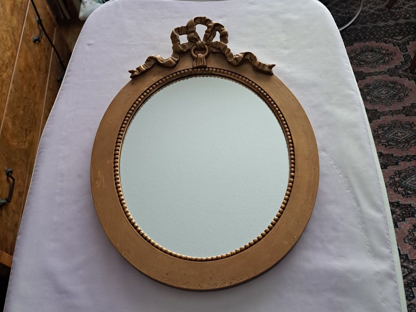 Spiegel: Miroir doré ovale  28 x 38 cm – Gebraucht aus Romanel-s-Lausanne von Jedermann01