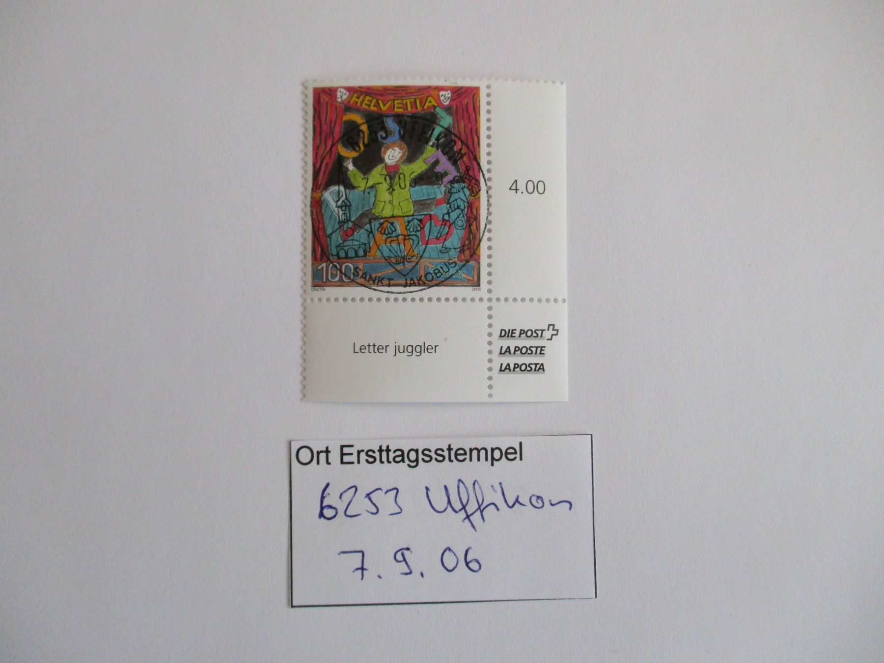 Tutti i francobolli: Voll Ort Ersttagsstempel 6253 Uffikon – Usato da Langnau b. Reiden venduto da Aktuell88