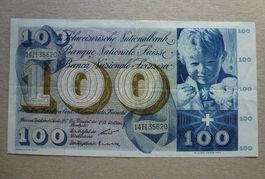 Schweiz ++ 100 Franken 4. Oktober 1957