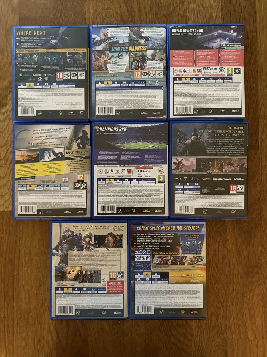 Sony Giochi: 8 PS4 Games – Usato da Hunzenschwil venduto da Calibur124 1